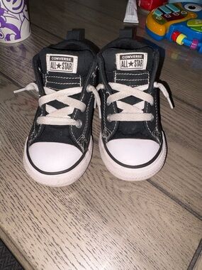 Converse Kids Black and White Classic Canvas Sneakers